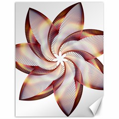 Prismatic Flower Line Gold Star Floral Canvas 12  X 16   by Alisyart