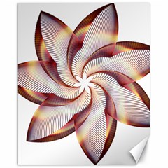 Prismatic Flower Line Gold Star Floral Canvas 16  X 20   by Alisyart