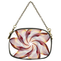 Prismatic Flower Line Gold Star Floral Chain Purses (two Sides) 