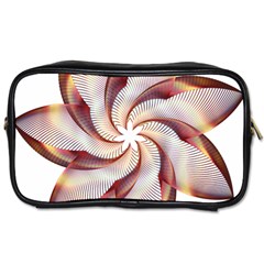 Prismatic Flower Line Gold Star Floral Toiletries Bags 2-side