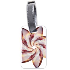 Prismatic Flower Line Gold Star Floral Luggage Tags (two Sides) by Alisyart