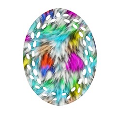 Fur Fabric Ornament (oval Filigree)