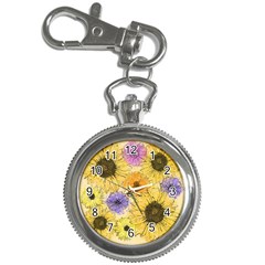 Multi Flower Line Drawing Key Chain Watches by Simbadda