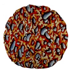 Pebble Painting Large 18  Premium Flano Round Cushions by Simbadda