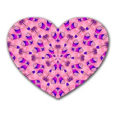 Mandala Tiling Heart Mousepads by Simbadda