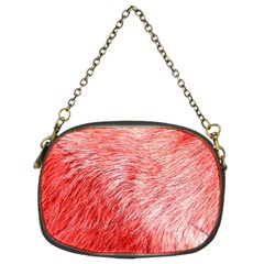 Pink Fur Background Chain Purses (two Sides) 