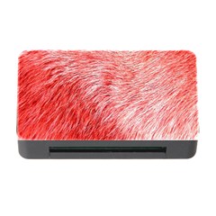 Pink Fur Background Memory Card Reader With Cf by Simbadda