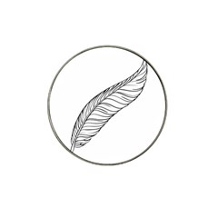 Feather Line Art Hat Clip Ball Marker