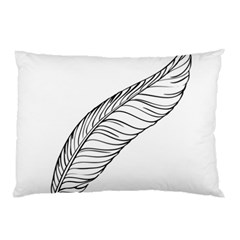 Feather Line Art Pillow Case