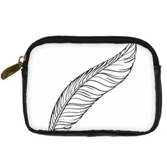 Feather Line Art Digital Camera Cases