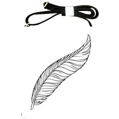 Feather Line Art Shoulder Sling Bags by Simbadda