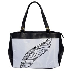 Feather Line Art Office Handbags