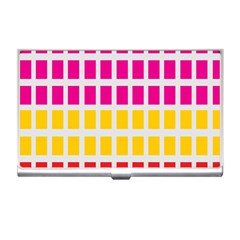 Squares Pattern Background Colorful Squares Wallpaper Business Card Holders by Simbadda