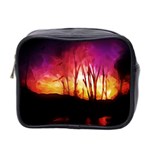 Fall Forest Background Mini Toiletries Bag 2-Side Front
