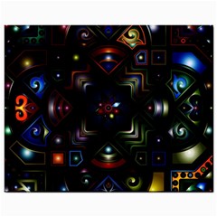 Geometric Line Art Background In Multi Colours Mini Button Earrings by Simbadda