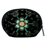Kaleidoscope With Bits Of Colorful Translucent Glass In A Cylinder Filled With Mirrors Accessory Pouches (Medium)  Back