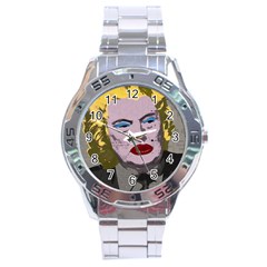 Happy Birthday Mr  President  Stainless Steel Analogue Watch by Valentinaart