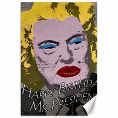 Happy Birthday Mr  President  Canvas 24  X 36  by Valentinaart