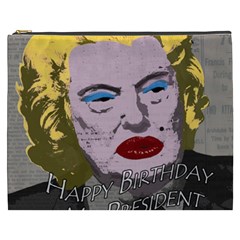 Happy Birthday Mr  President  Cosmetic Bag (xxxl)  by Valentinaart