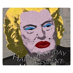 Happy Birthday Mr  President  Double Sided Flano Blanket (small)  by Valentinaart