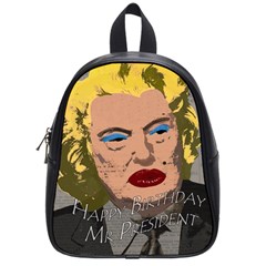 Happy Birthday Mr  President  School Bags (small)  by Valentinaart