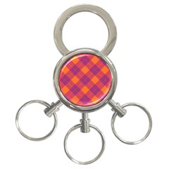 Pattern 3-ring Key Chains