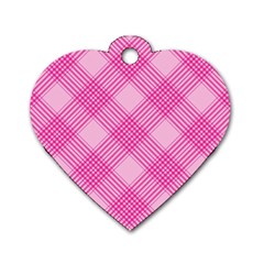 Pattern Dog Tag Heart (Two Sides)