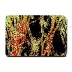 Artistic Effect Fractal Forest Background Small Doormat 