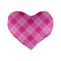 Pattern Standard 16  Premium Flano Heart Shape Cushions by Valentinaart