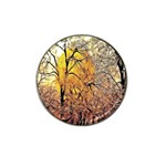 Summer Sun Set Fractal Forest Background Hat Clip Ball Marker (10 pack) Front