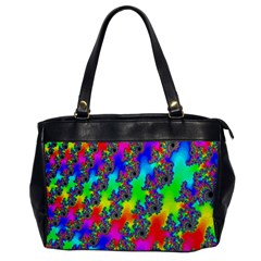 Digital Rainbow Fractal Office Handbags by Simbadda