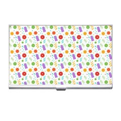 Decorative Spring Flower Pattern Business Card Holders by TastefulDesigns