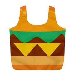 Hamburger Bread Food Cheese Full Print Recycle Bags (l)  by Simbadda