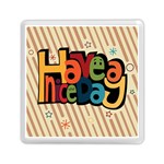 Have A Nice Happiness Happy Day Memory Card Reader (Square)  Front