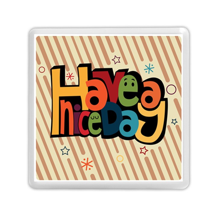 Have A Nice Happiness Happy Day Memory Card Reader (Square) 