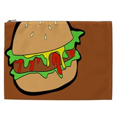 Burger Double Cosmetic Bag (xxl)  by Simbadda