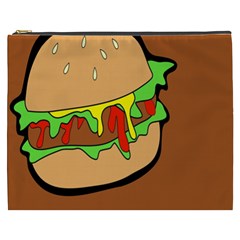Burger Double Cosmetic Bag (xxxl)  by Simbadda
