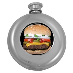 Abstract Barbeque Bbq Beauty Beef Round Hip Flask (5 Oz)