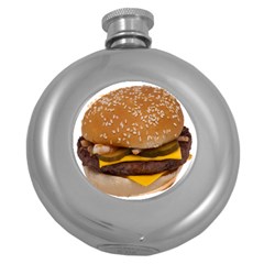 Cheeseburger On Sesame Seed Bun Round Hip Flask (5 oz)