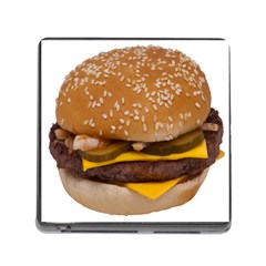 Cheeseburger On Sesame Seed Bun Memory Card Reader (Square)