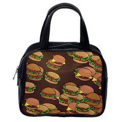 A Fun Cartoon Cheese Burger Tiling Pattern Classic Handbags (one Side) by Simbadda