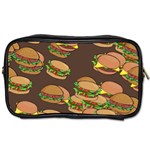 A Fun Cartoon Cheese Burger Tiling Pattern Toiletries Bags Front