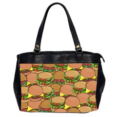 Burger Double Border Office Handbags (2 Sides)  by Simbadda