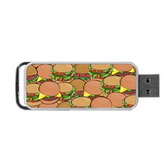 Burger Double Border Portable Usb Flash (two Sides) by Simbadda