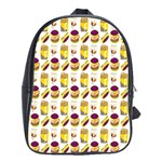 Hamburger And Fries School Bags(Large)  Front