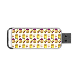 Hamburger And Fries Portable Usb Flash (two Sides) by Simbadda