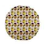 Hamburger And Fries Standard 15  Premium Round Cushions Back