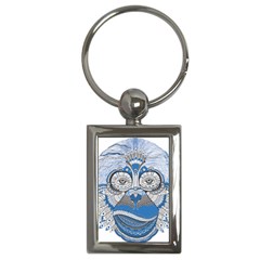 Pattern Monkey New Year S Eve Key Chains (rectangle)  by Simbadda