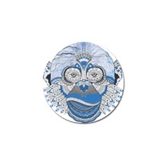 Pattern Monkey New Year S Eve Golf Ball Marker by Simbadda