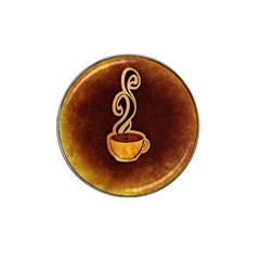 Coffee Drink Abstract Hat Clip Ball Marker (4 pack)